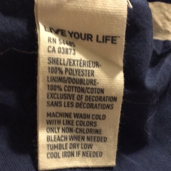 American Eagle sz 6 navy tank top sheer shell - Picture 7 of 7